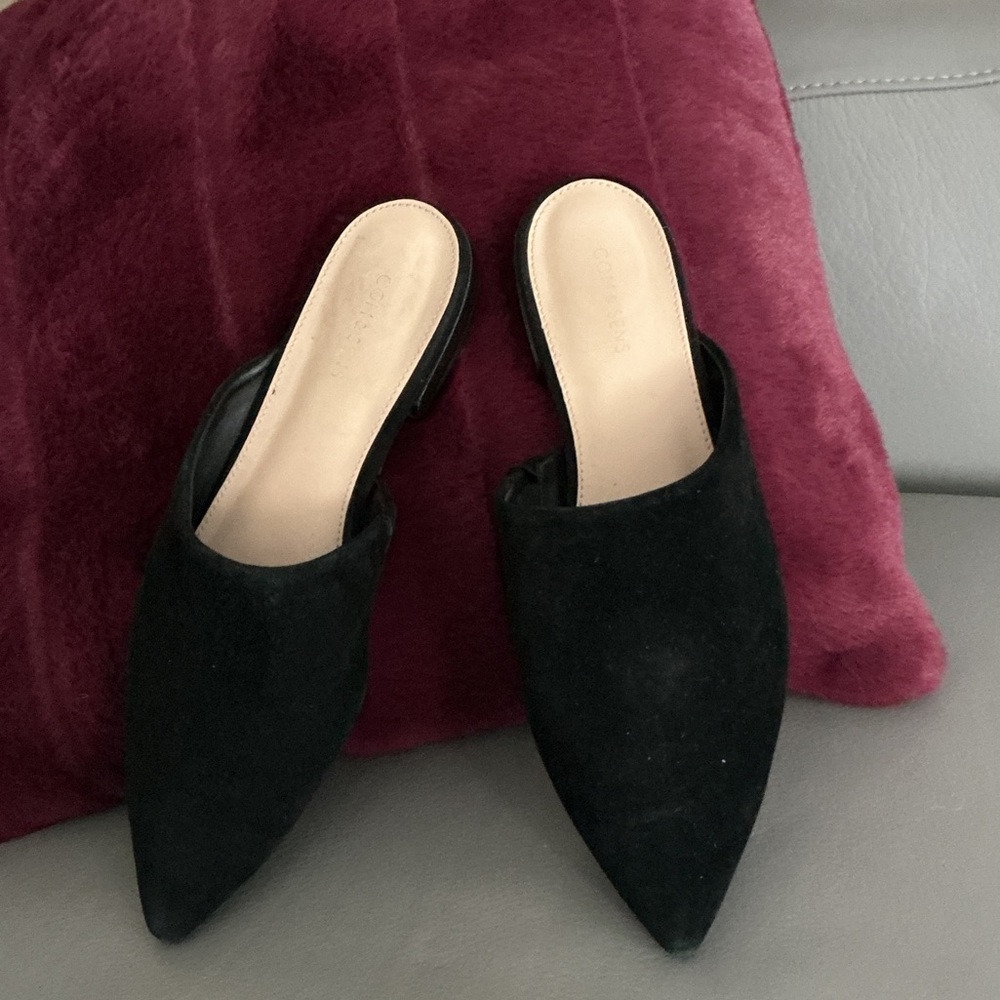 Elegant Black Suede Mules - Picture 5 of 5